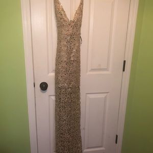 Long gold sequin Forever 21 dress